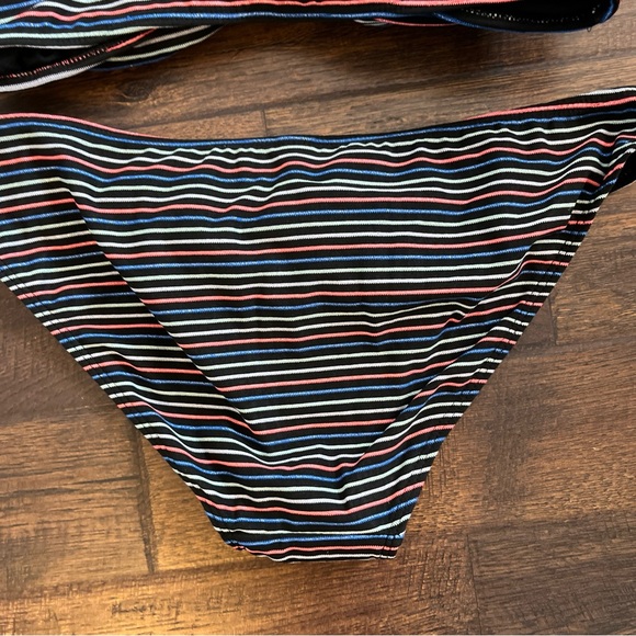 Juniors No Boundaries Lurex Rib Knit Stripe Two-Pieces Swimsuit
Size L (11-13) - Picture 9 of 13